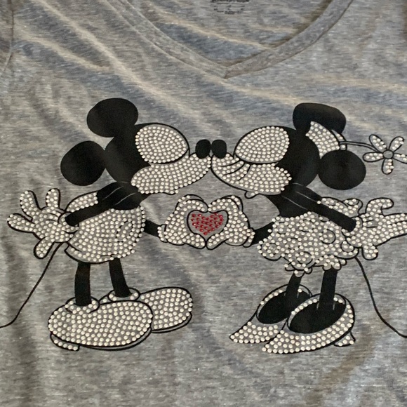 DISNEY BLING HEART T-SHIRT - Picture 2 of 9